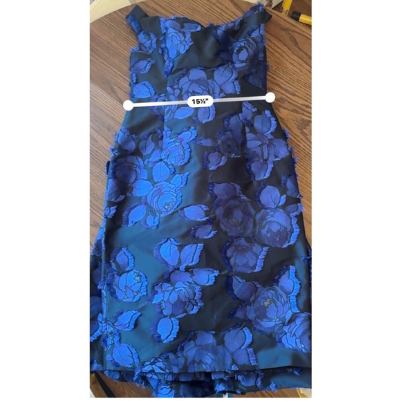 Lela Rose Off-the-Shoulder Floral Brocade Dress size 10, true to size 6 - Picture 4 of 11